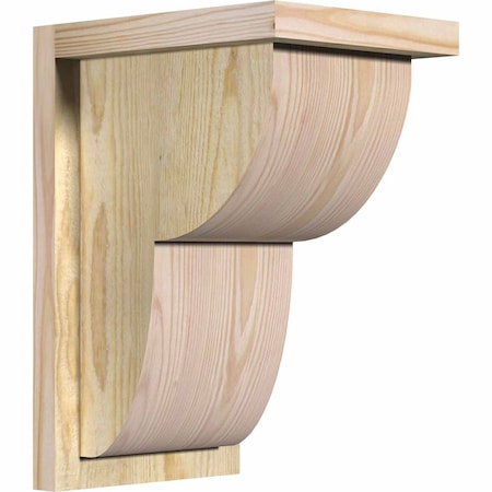 Ekena Millwork Crestline Rough Sawn Corbel w/Backplate, Douglas Fir, 8"W x 10"D x 14"H COR08X10X14CRE01RDF